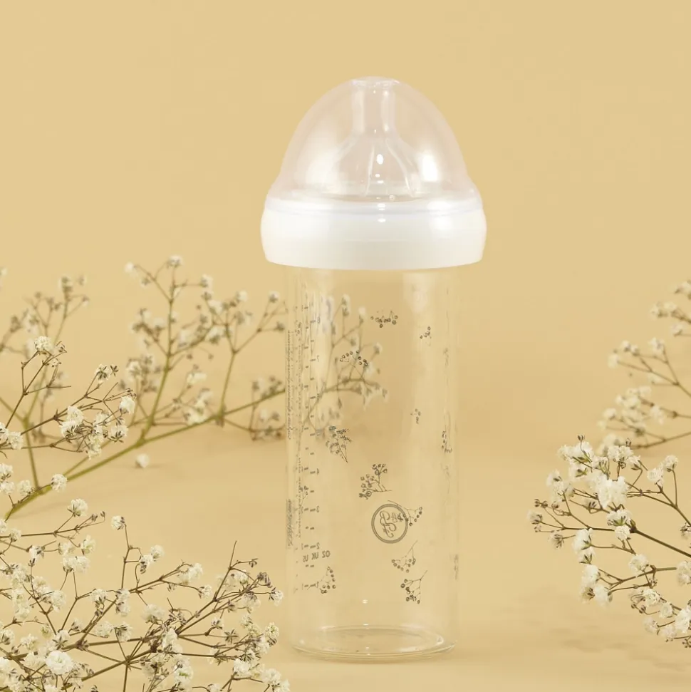 Biberon gypsophilia vert 240 ml 0-6 mois