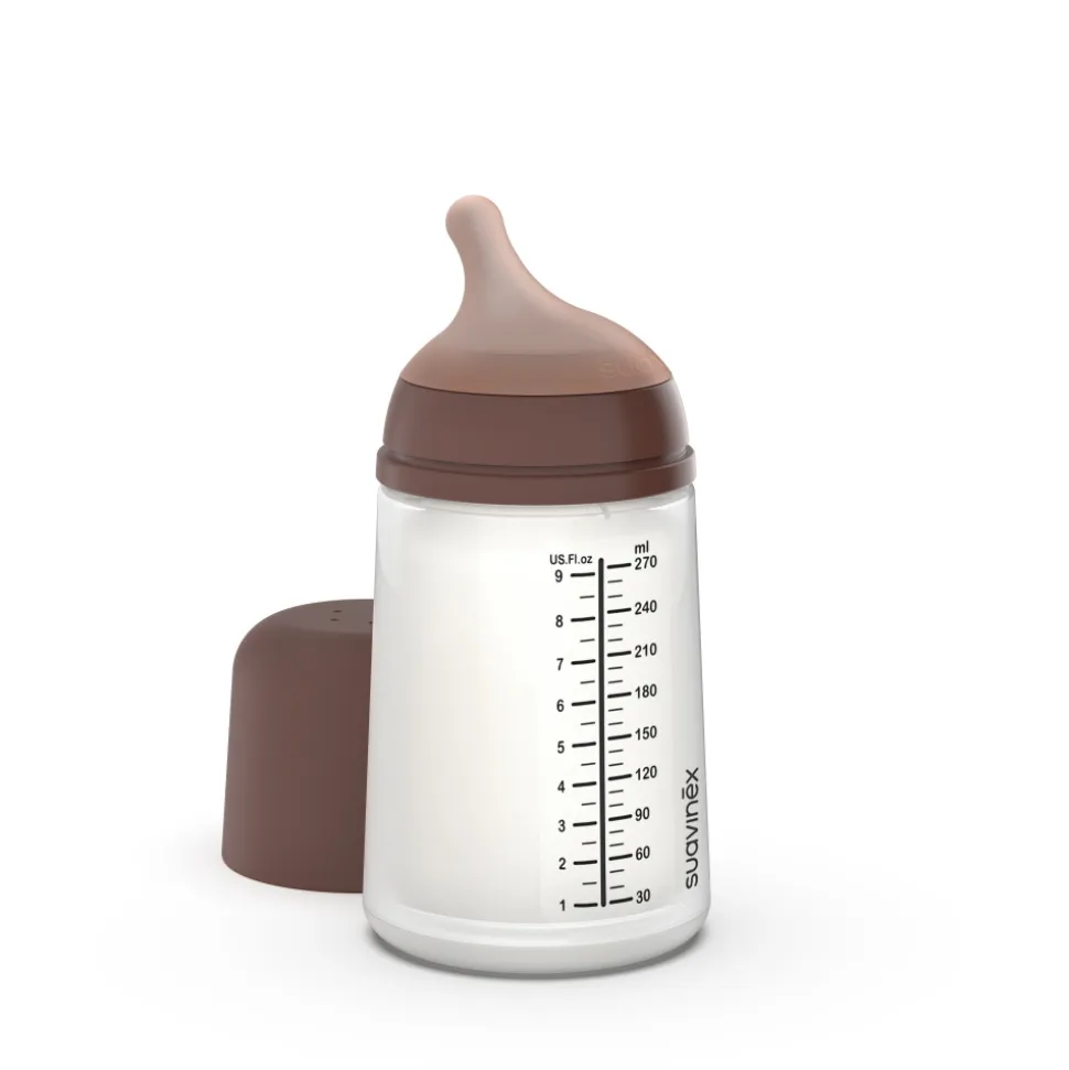 Biberon 270 ml anti-colique zerø.zerø débit moyen deep