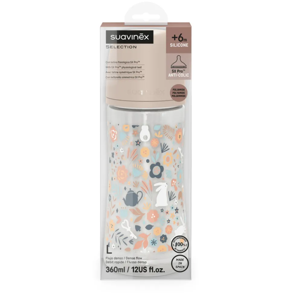 Biberon 360 ml avec tétine sx pro l wonderland rose