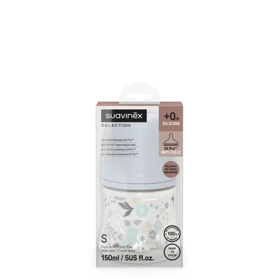 Biberon 150 ml avec tétine sx pro s wonderland bleu