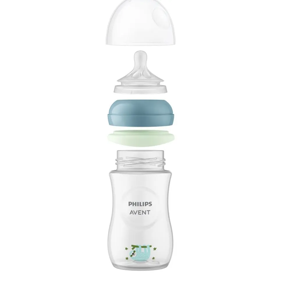 Biberon natural response 260 ml avec anneau phosphorescent