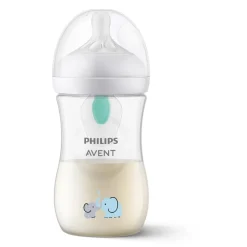 Biberon natural response 260 ml eléphant avec valve airfree