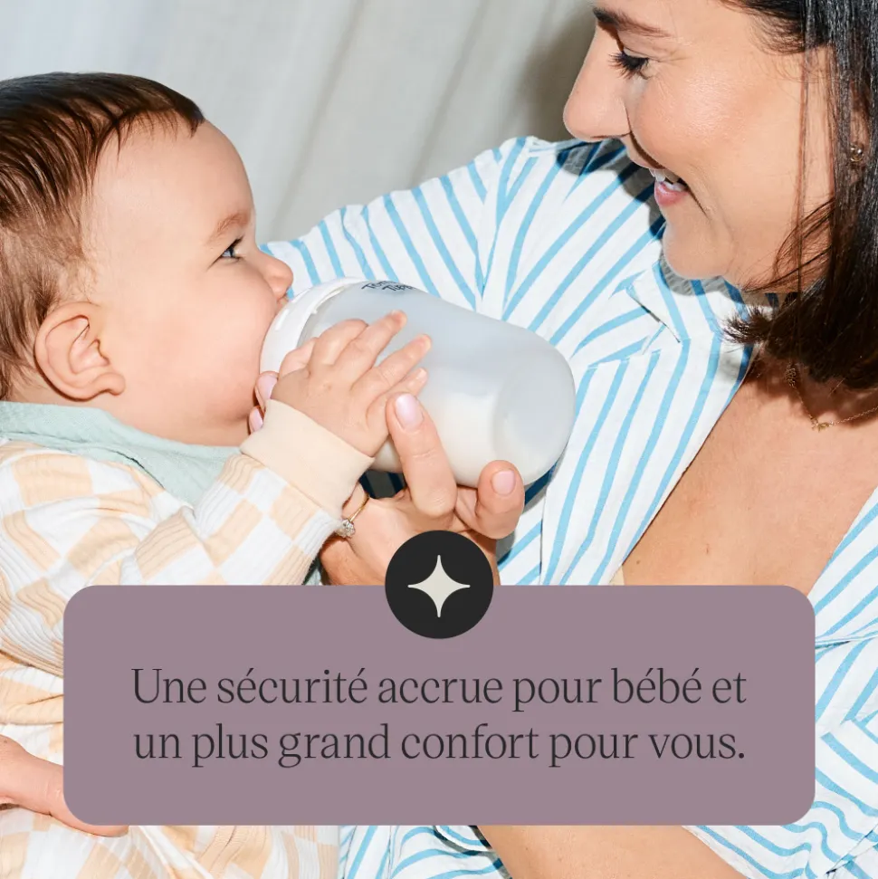 Biberon natural start verre avec protection silicone, 260ml - lot de 2