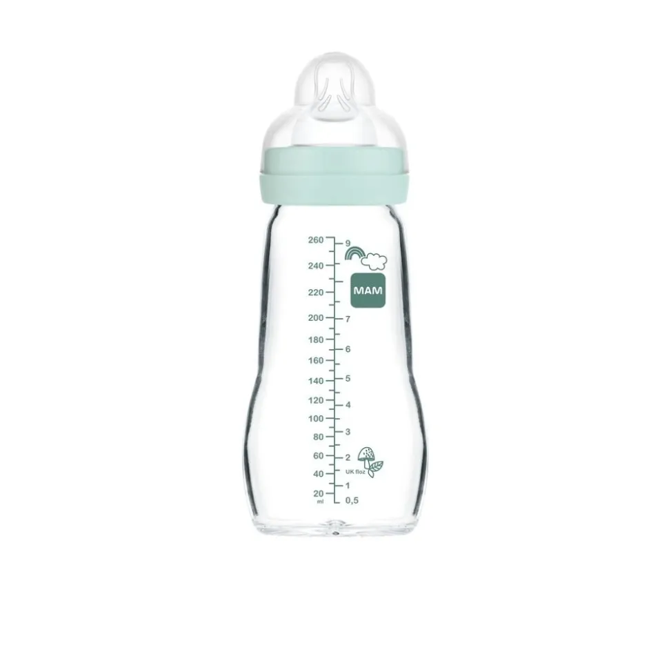 Biberon verre 260 ml aqua