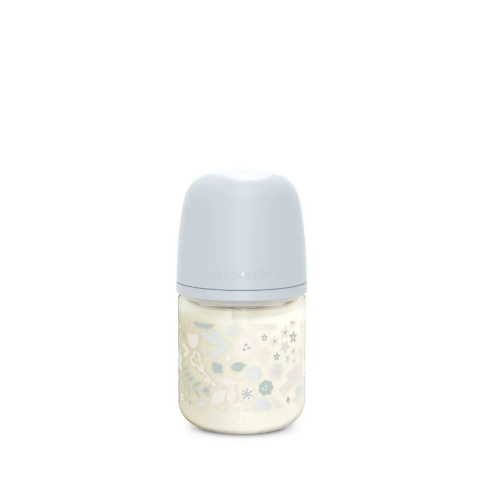 Biberon verre 120 ml avec tétine sx pro s wonderland bleu