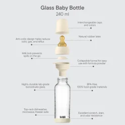 Biberon verre 240ml bibs