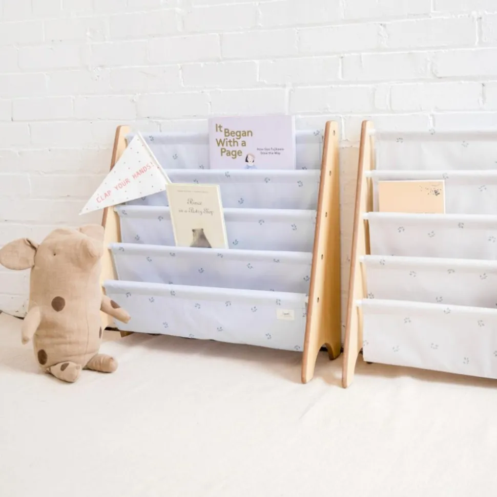 Bibliothèque enfant myrtilles gris