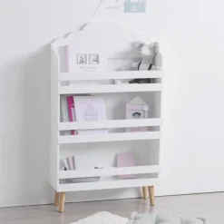Bibliothèque enfant nuage blanc