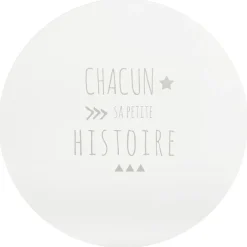 Bibliothèque enfant ronde blanche et grise
