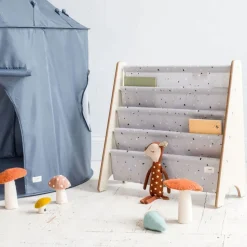 Bibliothèque enfant terrazzo gris clair