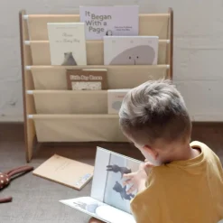 Bibliothèque enfant uni beige