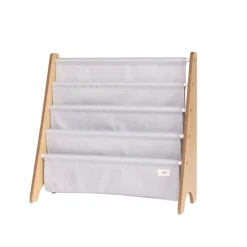 Bibliothèque enfant uni gris clair
