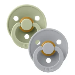 Bibs pacifier colour 2 pack latex size 2 sage/cloud