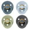 Bibs pacifier colour 4 pack latex size 1 petrol/sage/baby blue/iron