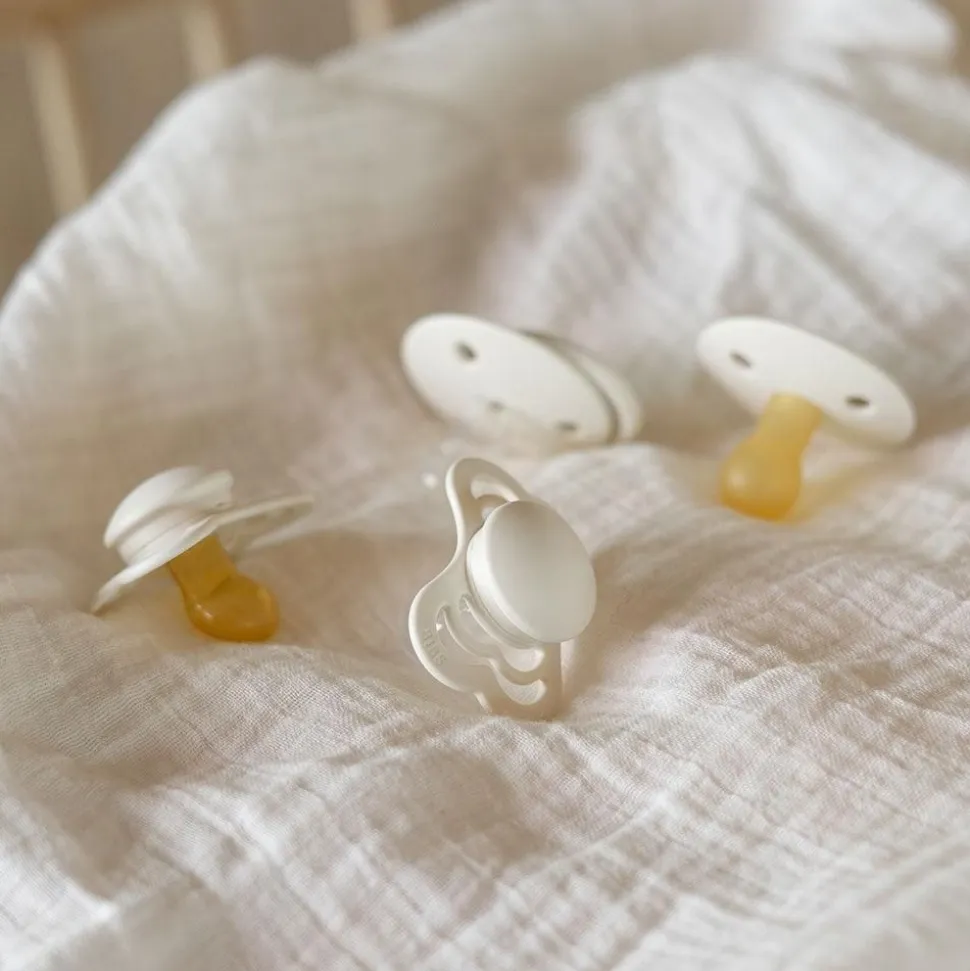 Bibs pacifiers try-it collection size 2 ivory