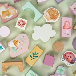 Blocs de construction en bois fsc - fairy friends