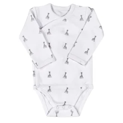 Body croisé 0 mois sophie la girafe gris