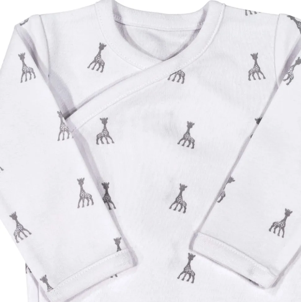 Body croisé 3 mois sophie la girafe gris