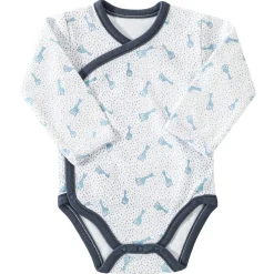 Body croisé 1 mois sophie la girafe - bleu nuit
