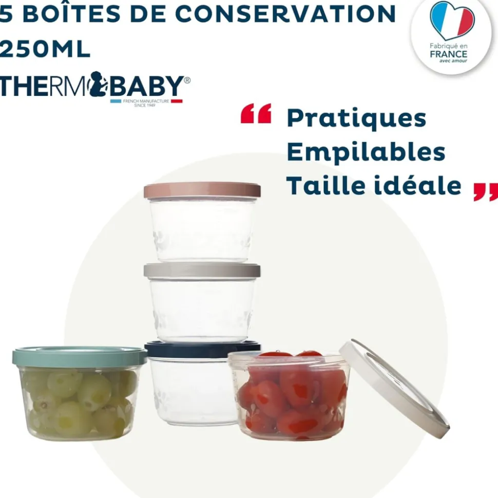 Boite de conservation 5 pièces