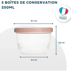 Boite de conservation 5 pièces