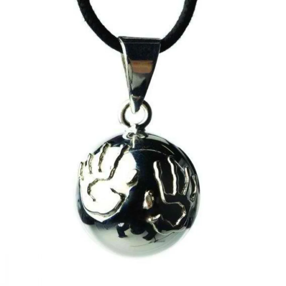 Bola de grossesse argent petites mains
