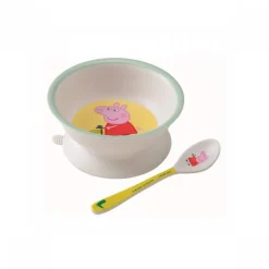 Bol ventouse et cuillère peppa pig
