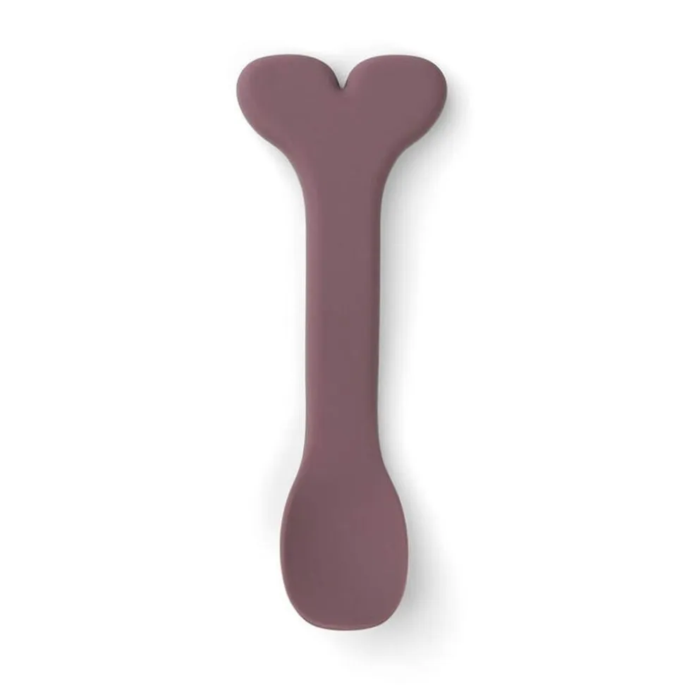Bol ventouse et cuillère silicone wally rose