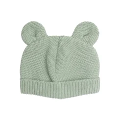 Bonnet bébé maille vert olive naissance