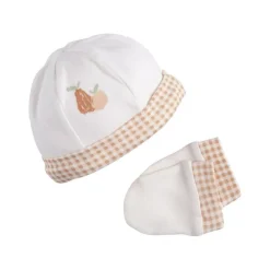 Bonnet et moufles naissance nude botanica