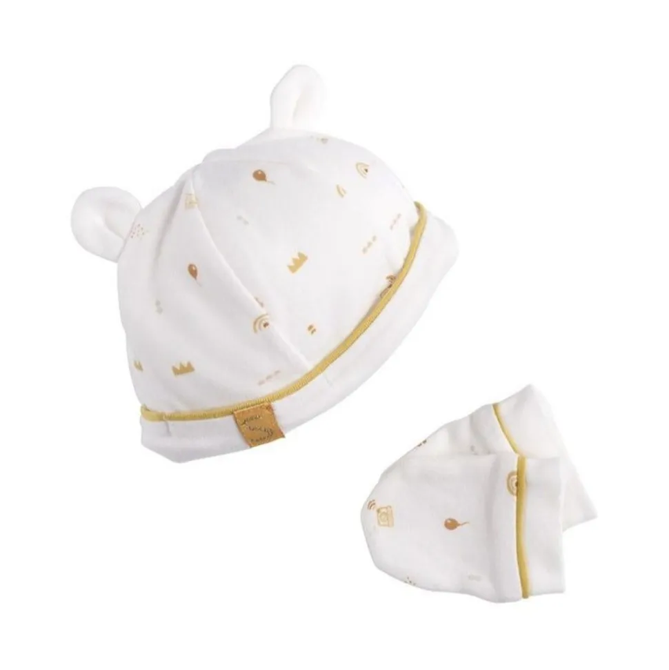 Bonnet et moufles naissance sunlight