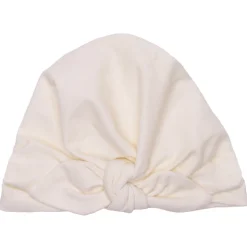 Bonnet naissance forme turban - ivoire
