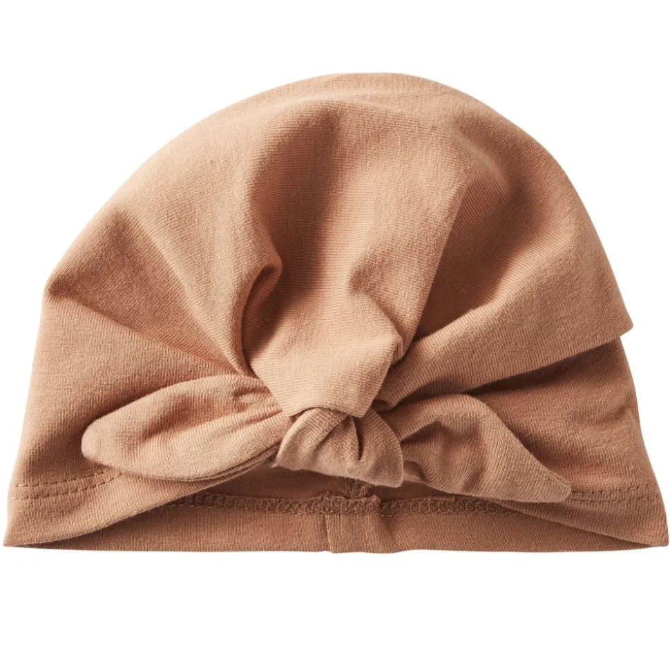 Bonnet naissance forme turban - cassonade