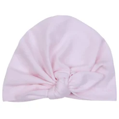 Bonnet naissance forme turban - rose pastel