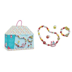 Boîte de 4 bijoux en bois à créer flower garden
