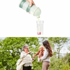 Boîte doseuse babydose ergonomique vert