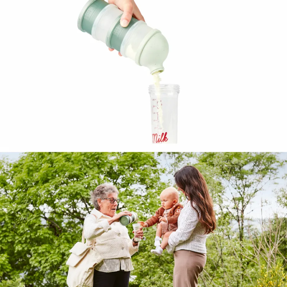 Boîte doseuse babydose ergonomique vert