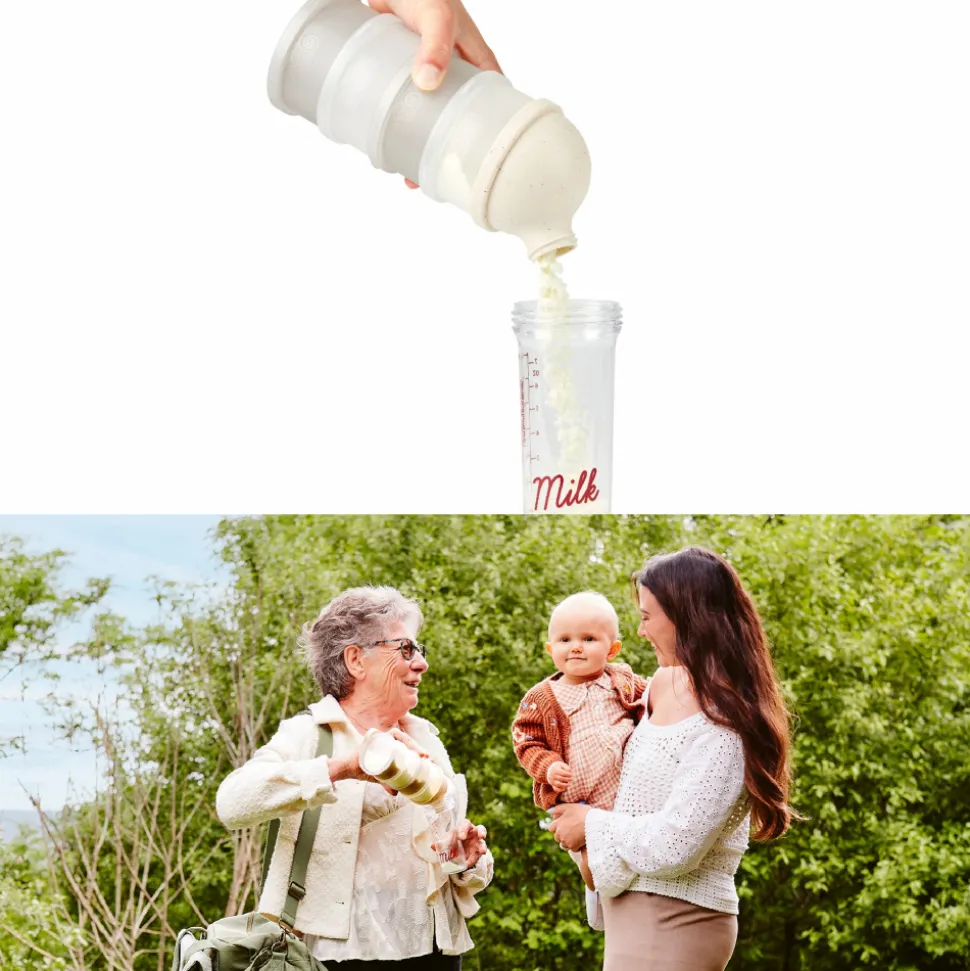 Boîte doseuse babydose ergonomique beige