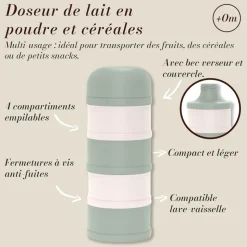 Boîte doseuse de lait 4 compartiments wonderland rose