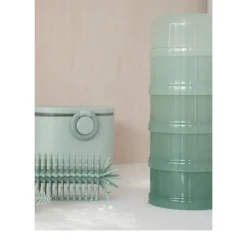 Boîte doseuse de lait 4 compartiments jade