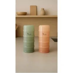 Boîte doseuse de lait 4 compartiments jade