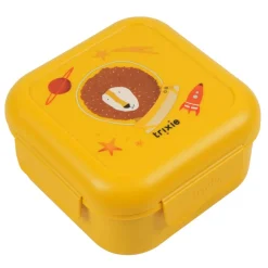 Boîte à goûter avec clips carée - spaceman mr. lion