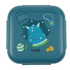 Boîte à goûter avec clips carrée - ballplayer mr. triceratops