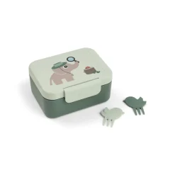 Boîte à goûter avec piques snack tiny trails vert
