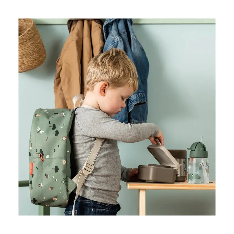 Boîte à goûter avec piques snack tiny trails sable