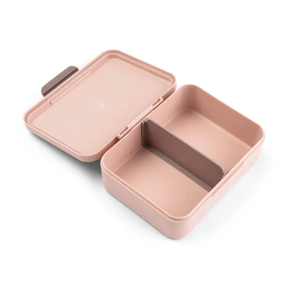 Boîte à goûter avec séparateur tiny farm rose