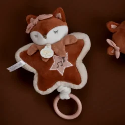 Boîte à musique doudou 16 cm mina la renarde