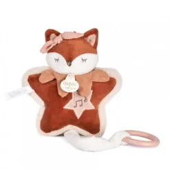 Boîte à musique doudou 16 cm mina la renarde