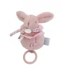 Boîte à musique lapin doudou rose