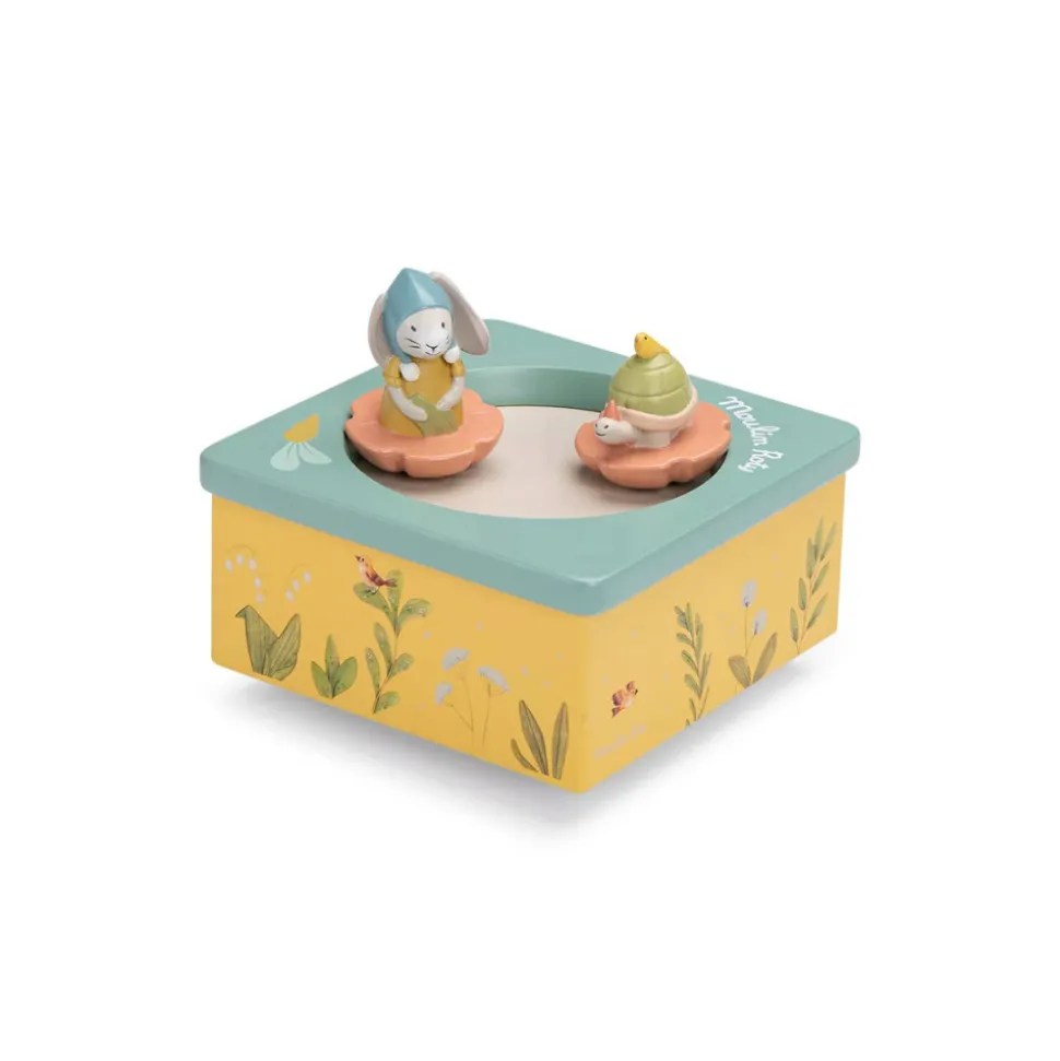 Boîte à musique trois petits lapins